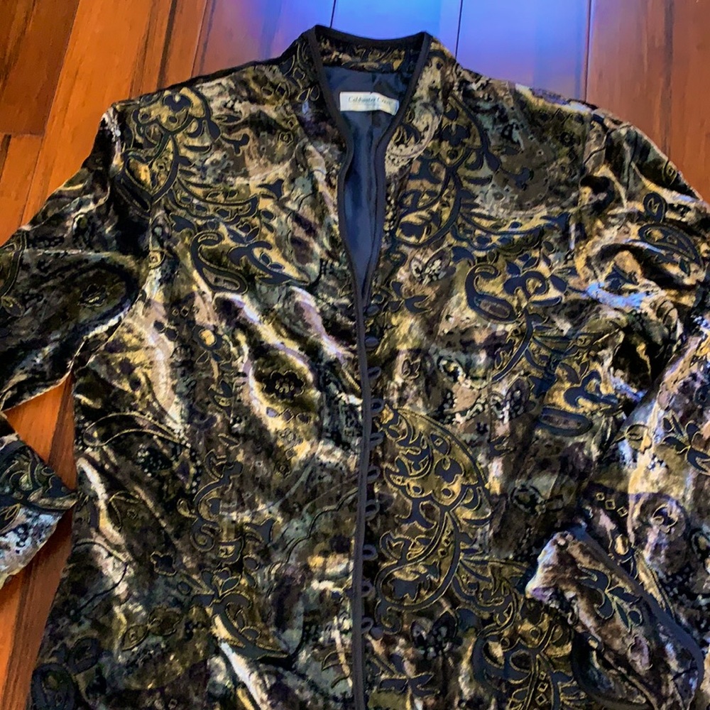 Coldwater Creek velvet bolero jacket